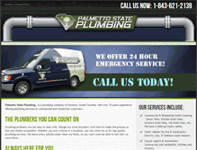 Tablet Screenshot of palmettostateplumbing.com